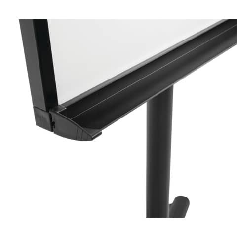 Lavagna a fogli mobili con 5 ruote Q-Connect cancellabile acciaio laccato 70x100 cm grigio - KF04159